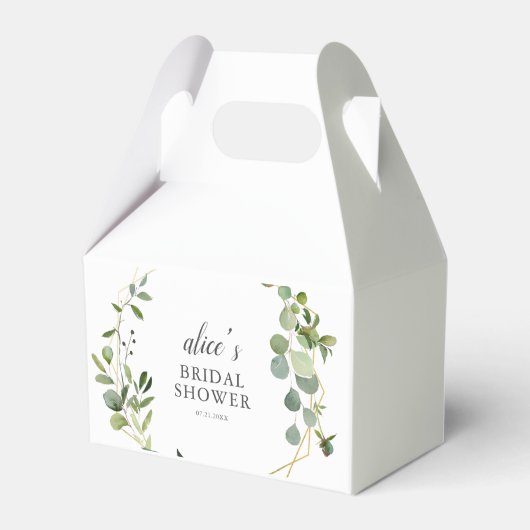 Greenery Eucalyptus Brautparty Geschenkschachtel (Vorderseite)