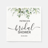 Greenery Eucalyptus Brautparty Serviette (Vorderseite)