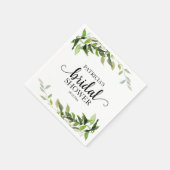 Greenery Eucalyptus Brautparty Serviette (Ecke)