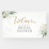 Greenery Eucalyptus Brautparty Willkommen Banner (Horizontal)