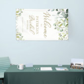 Greenery Eucalyptus Brautparty Willkommen Banner (Messeveranstaltung)