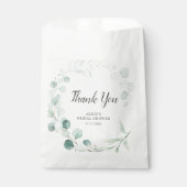Greenery Eucalyptus Bridal Shower Favor Bag Geschenktütchen (Vorderseite)
