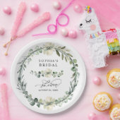 Greenery Eucalyptus Bridal Shower Pappteller (Party)