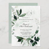 Greenery Eucalyptus Bridesmaids Luncheon Invites (Vorne/Hinten)