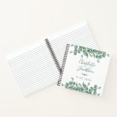 Greenery Eucalyptus Budget Wedding Gästebuch Notizblock (Innenseite)