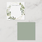 Greenery Eucalyptus Chic Mitteilungskarte (Vorne/Hinten)
