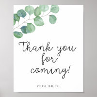 Greenery Eucalyptus - Danke für Ihre Anwesenheit