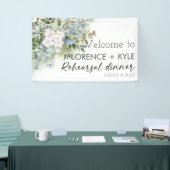 Greenery Eucalyptus Elegant Dusty Probe Dinner Banner (Messeveranstaltung)