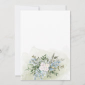 Greenery Eucalyptus Elegant Dusty Probe Dinner Einladung (Rückseite)