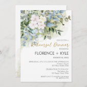 Greenery Eucalyptus Elegant Dusty Probe Dinner Einladung (Vorne/Hinten)