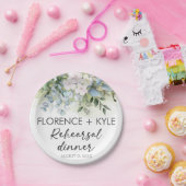 Greenery Eucalyptus Elegant Dusty Probe Dinner Pappteller (Party)