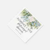 Greenery Eucalyptus Elegant Dusty Probe Dinner Serviette (Ecke)