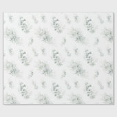 Greenery Eucalyptus Elegant Geschenkpapier (Flach)
