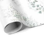 Greenery Eucalyptus Elegant Geschenkpapier (Rolleneckpunkt)