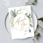 Greenery Eucalyptus Falted Danke Karte