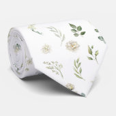 Greenery Eucalyptus Floral Wedding Trauzeugen Gesc Krawatte (Gerollt)