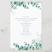 Greenery Eucalyptus Frameborder Wedding (Rückseite)