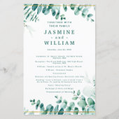 Greenery Eucalyptus Frameborder Wedding (Vorderseite)