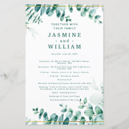 Greenery Eucalyptus Frameborder Wedding