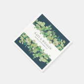 Greenery Eucalyptus Garland Wedding Serviette (Ecke)