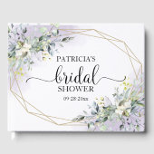 Greenery Eucalyptus Geometric Brautparty Guest Gästebuch (Vorderseite)