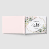 Greenery Eucalyptus Geometric Brautparty Guest Gästebuch (Voll)