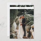 Greenery Eucalyptus Geometric Frame Save the Date Einladung (Rückseite)