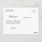 Greenery Eucalyptus Geometric Gold Frame Vielen Da Postkarte (Rückseite)