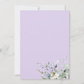 Greenery Eucalyptus Geometric Wedding Einladung (Rückseite)