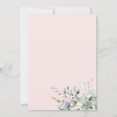 Greenery Eucalyptus Geometric Wedding Einladung (Rückseite)