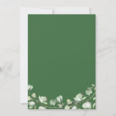 Greenery Eucalyptus Gold Geometric Frame Foto Save The Date (Rückseite)