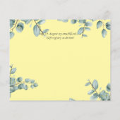 Greenery Eucalyptus Lilac Lemon Gray Wedding (Rückseite)