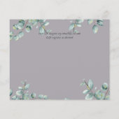 Greenery Eucalyptus Lilac Lemon Gray Wedding (Rückseite)
