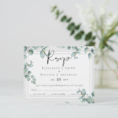 Greenery Eucalyptus Lilac Lemon Gray Wedding (Stehend Vorderseite)