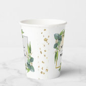 Greenery Eucalyptus Magical Sand Wedding Pappbecher (Rechts)