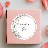 Greenery Eucalyptus Personalisiert Wedding Runder Aufkleber