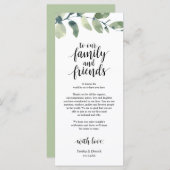 Greenery Eucalyptus Place Einstellung Danke Karte (Vorne/Hinten)