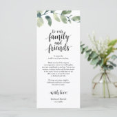 Greenery Eucalyptus Place Einstellung Danke Karte (Stehend Vorderseite)