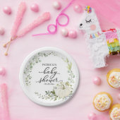 Greenery Eucalyptus Pumpkin Fall Baby Shower Pappteller (Party)