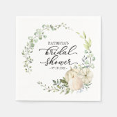 Greenery Eucalyptus Pumpkin Fall Brautparty Serviette (Vorderseite)