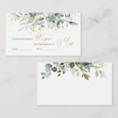 Greenery Eucalyptus rät wie viele Küsse in Jar Begleitkarte (Vorne/Hinten)