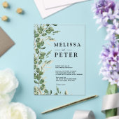 Greenery Eucalyptus Rustic Wedding Acryleinladungen (In Situ (Hochzeit))