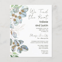 Greenery Eucalyptus Sage Elopement Empfang