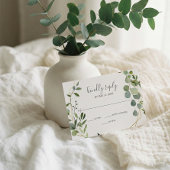 Greenery Eucalyptus Script Wedding RSVP