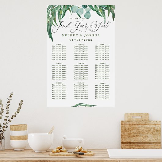 GREENERY EUCALYPTUS SITZENSTEUER POSTER (Küche)