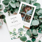 Greenery Eucalyptus Watercolor Save The Date