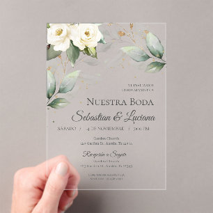 Greenery Eucalyptus Wedding Acryleinladungen