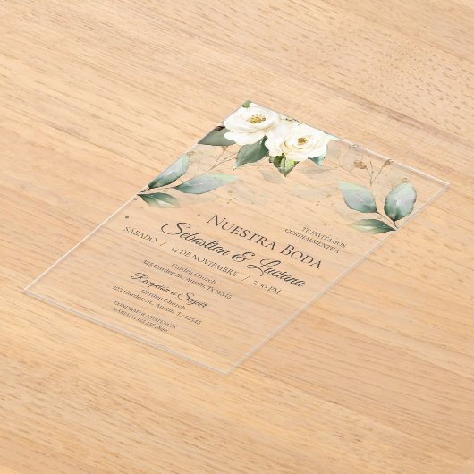 Greenery Eucalyptus Wedding Acryleinladungen (Ablage )