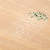 Greenery Eucalyptus Wedding Acryleinladungen (Ablage )