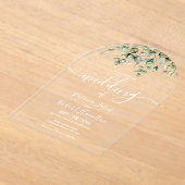 Greenery Eucalyptus Wedding Acryleinladungen (Ablage )